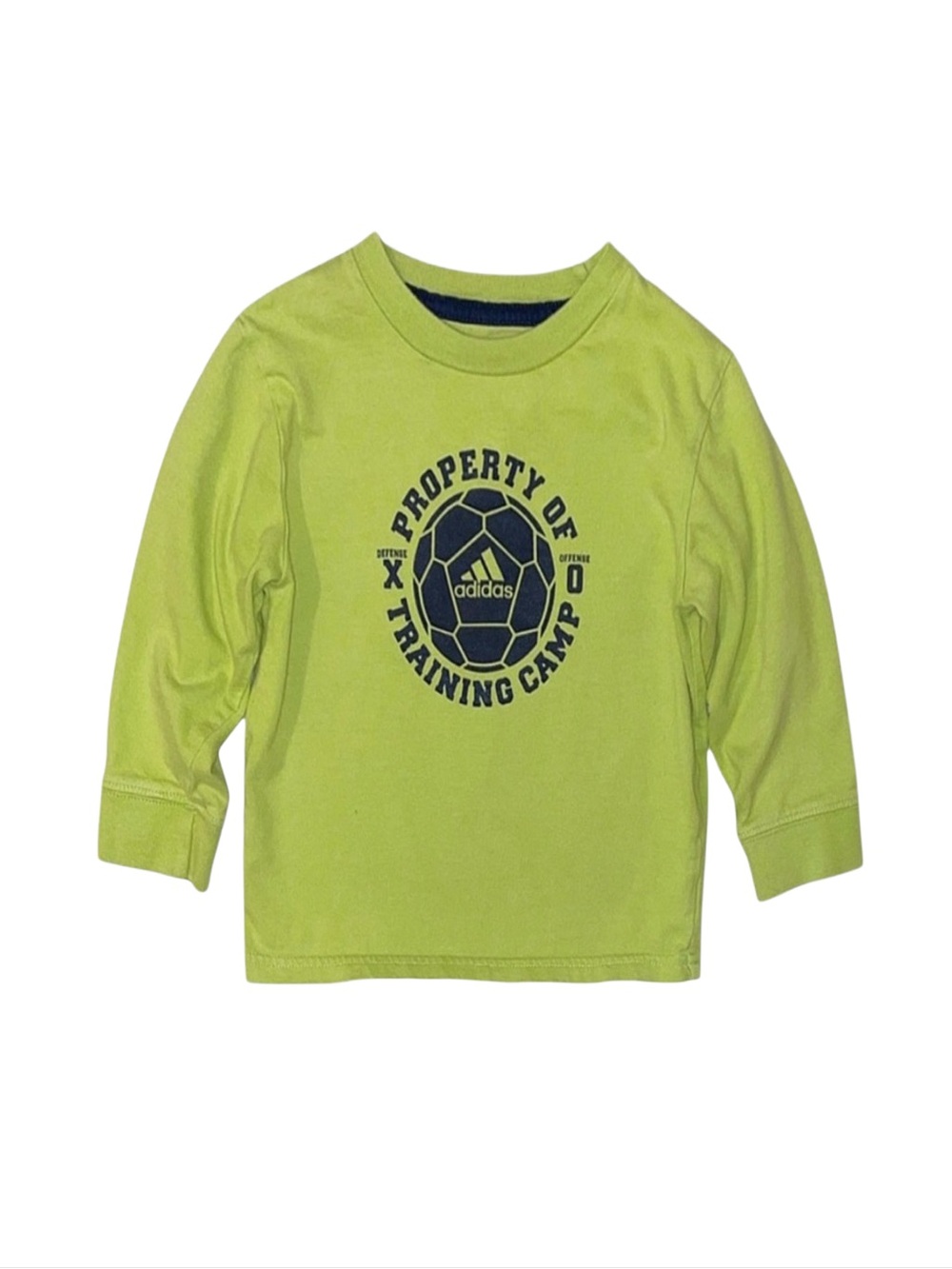 ADIDAS Baby Boy Green Long Sleeve Shirt Size 24 Months